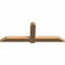 Ekena Millwork Eugene Smooth Timber Gable Bracket, Western Red Cedar, 72"W x 27"H x 3 1/2"D x 5 1/2"F, 9/12 Pitch GBW072X27X0406EUG00SWR - alternate 2
